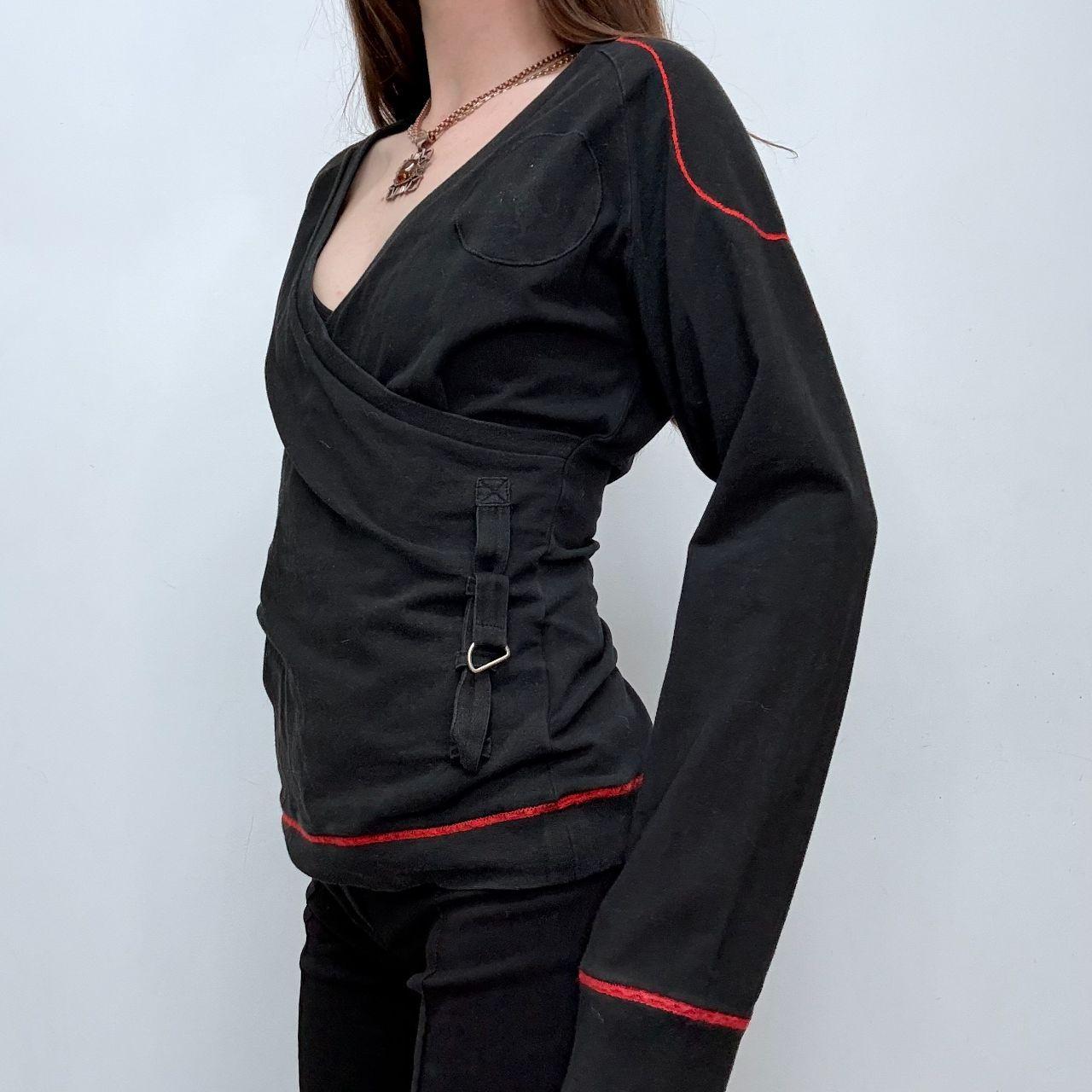 Black cotton wrap Ferrari t-shirt