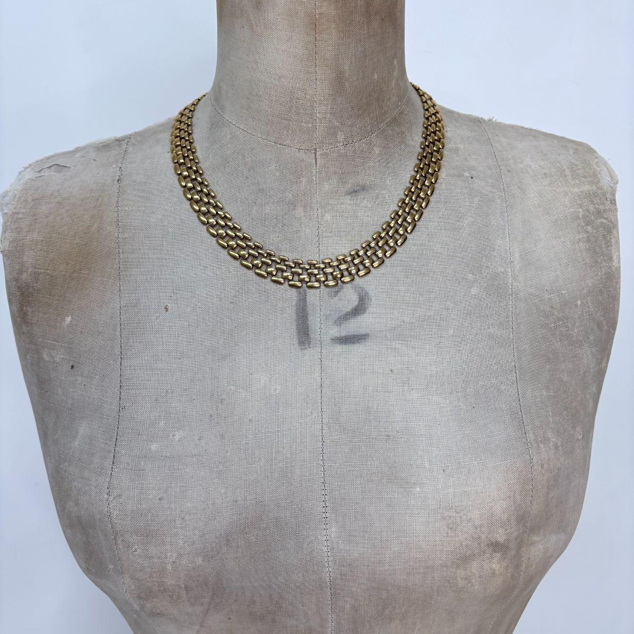 Gold chunky chain necklace