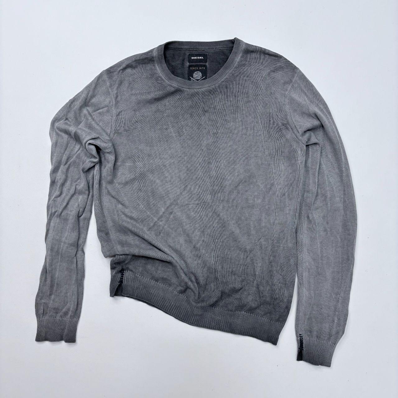 Grey distressed diesel jumper