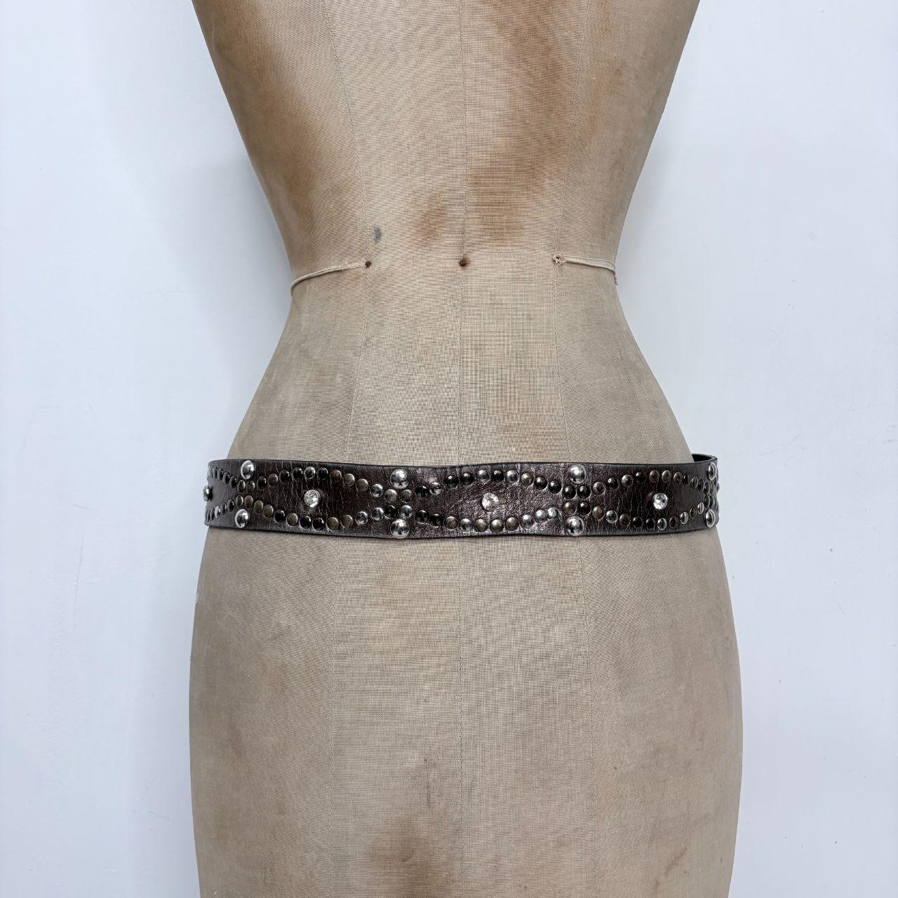 Silver studded belt