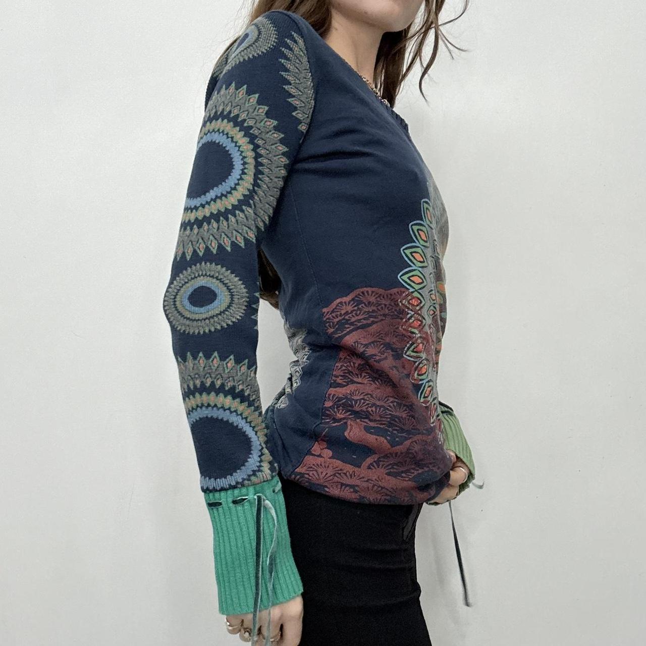 Graphic desigual paisley print jumper