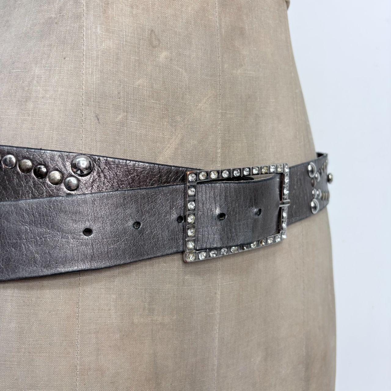 Silver studded belt