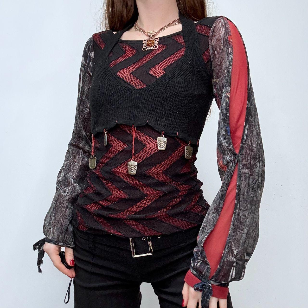 Save the Queen gothic grunge black top