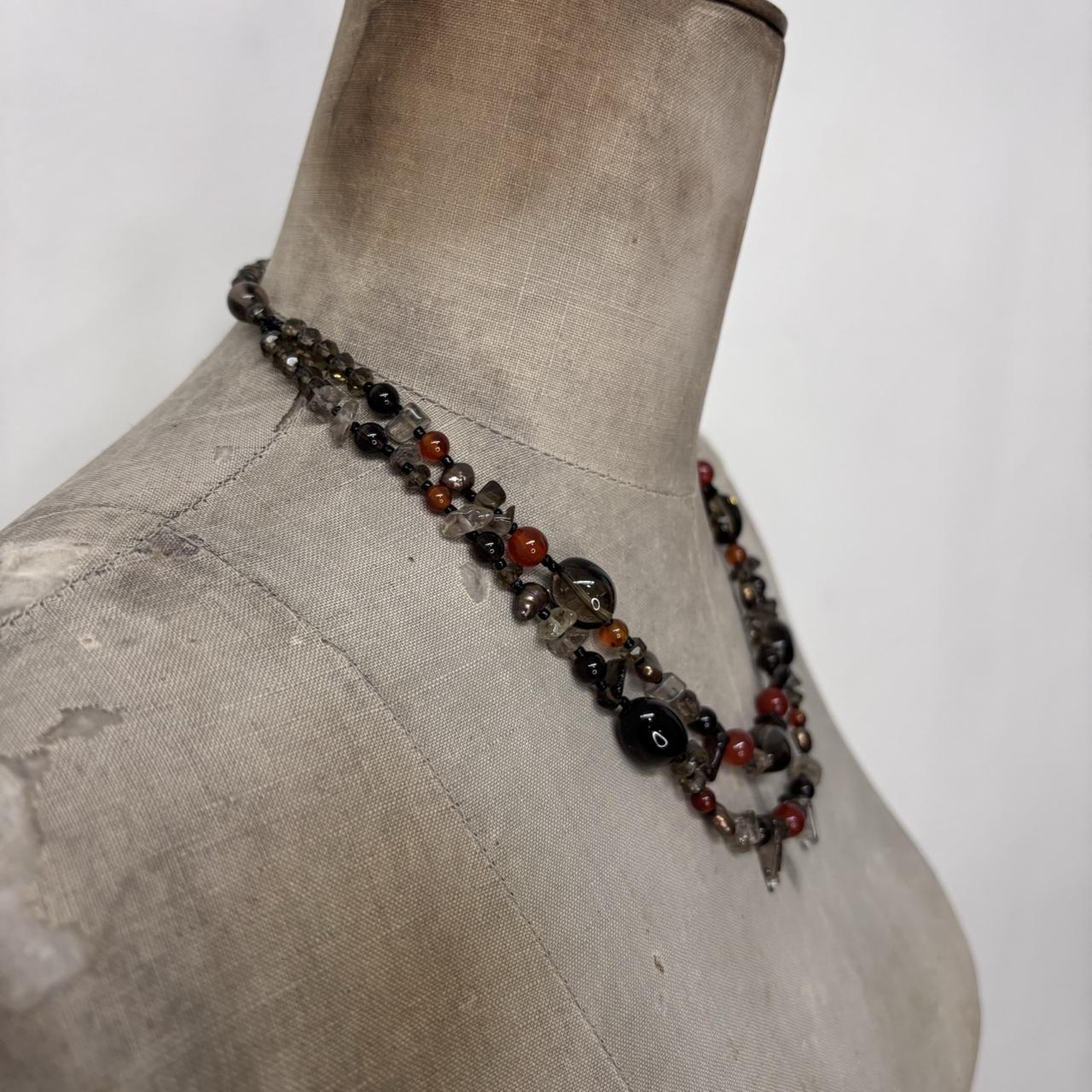 Chunky crystal stone necklace