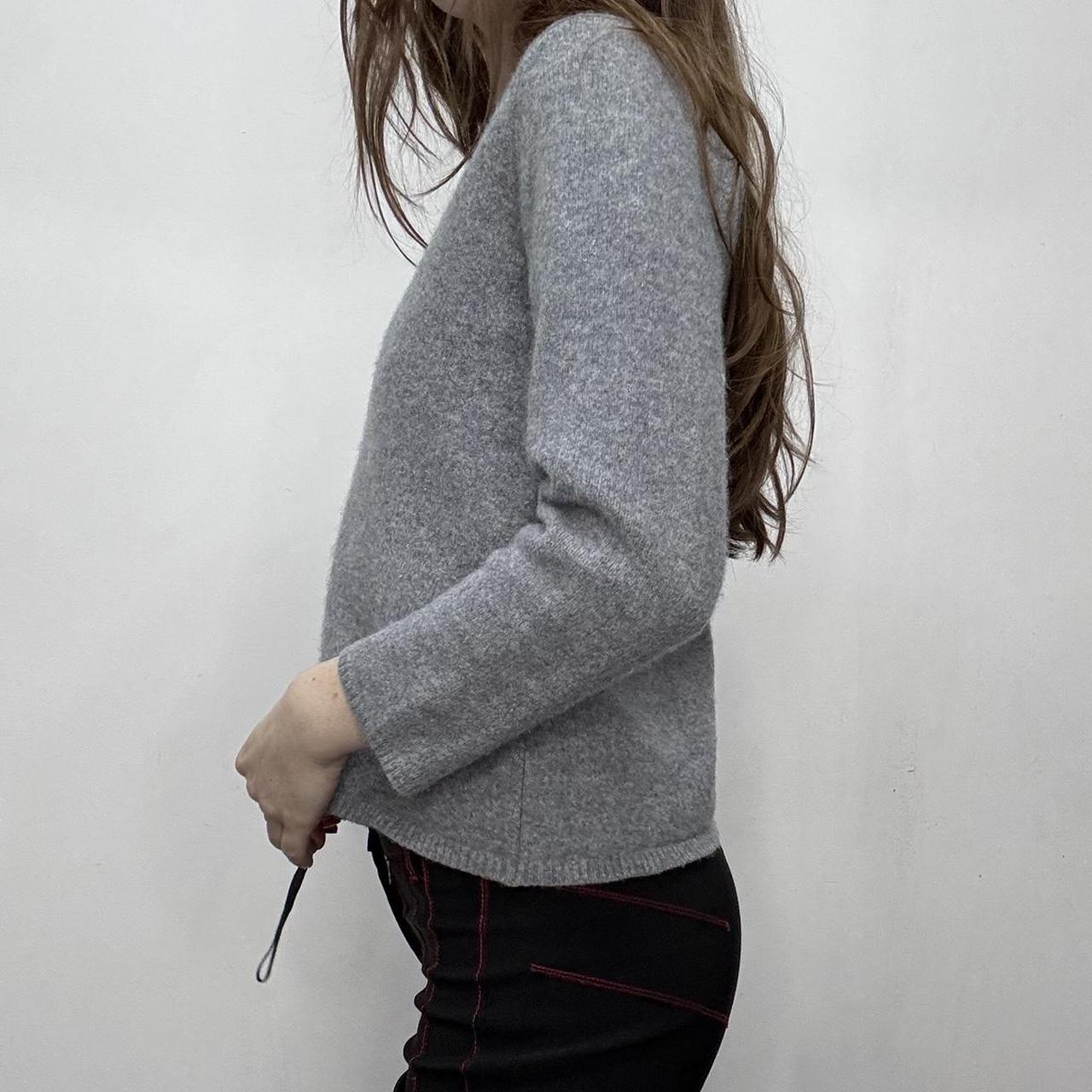 Grey wool angel knit jumper