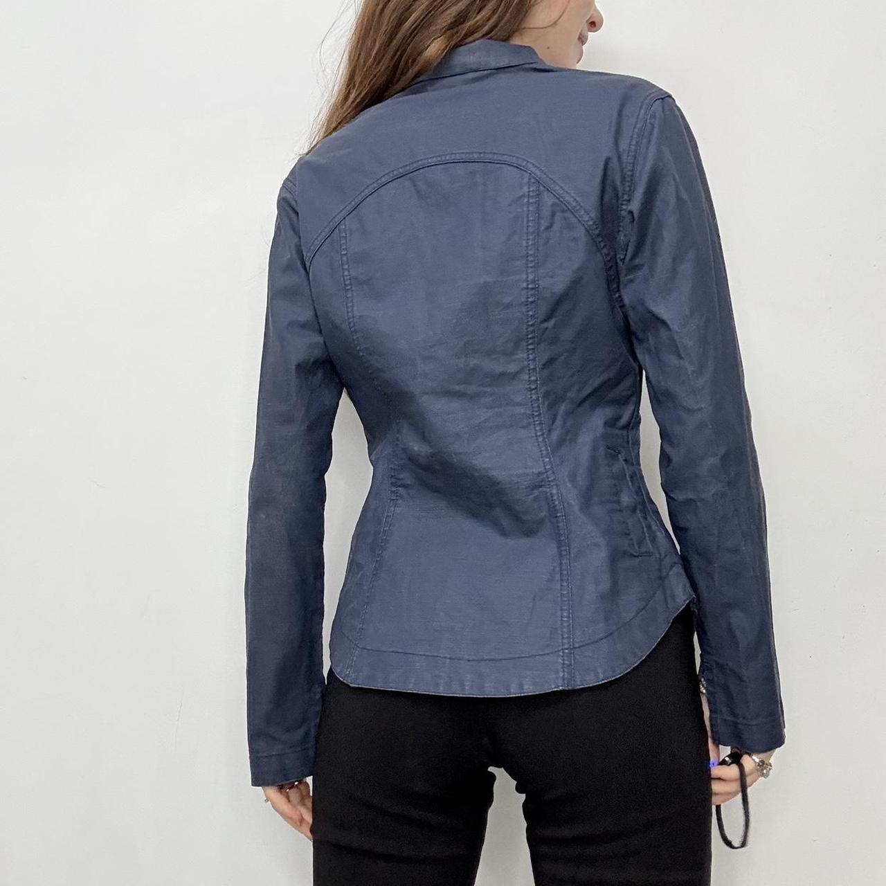 Navy structured Maharishi jacket shirt