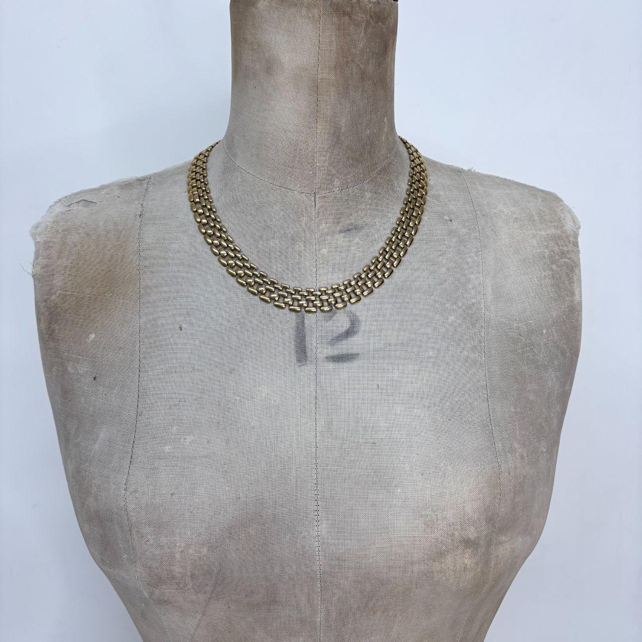 Gold chunky chain necklace