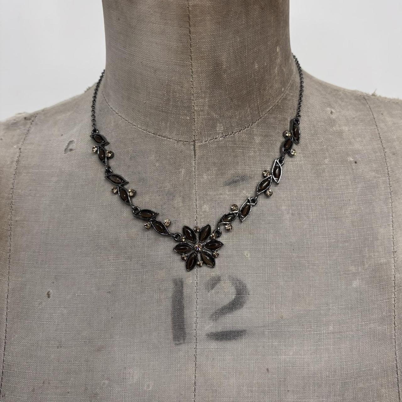Gothic flower fairy necklace