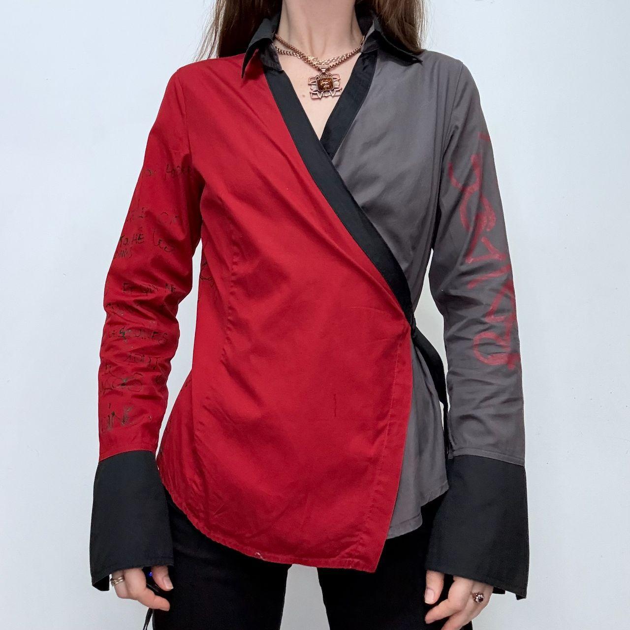 Graphic wrap Cop Copine shirt