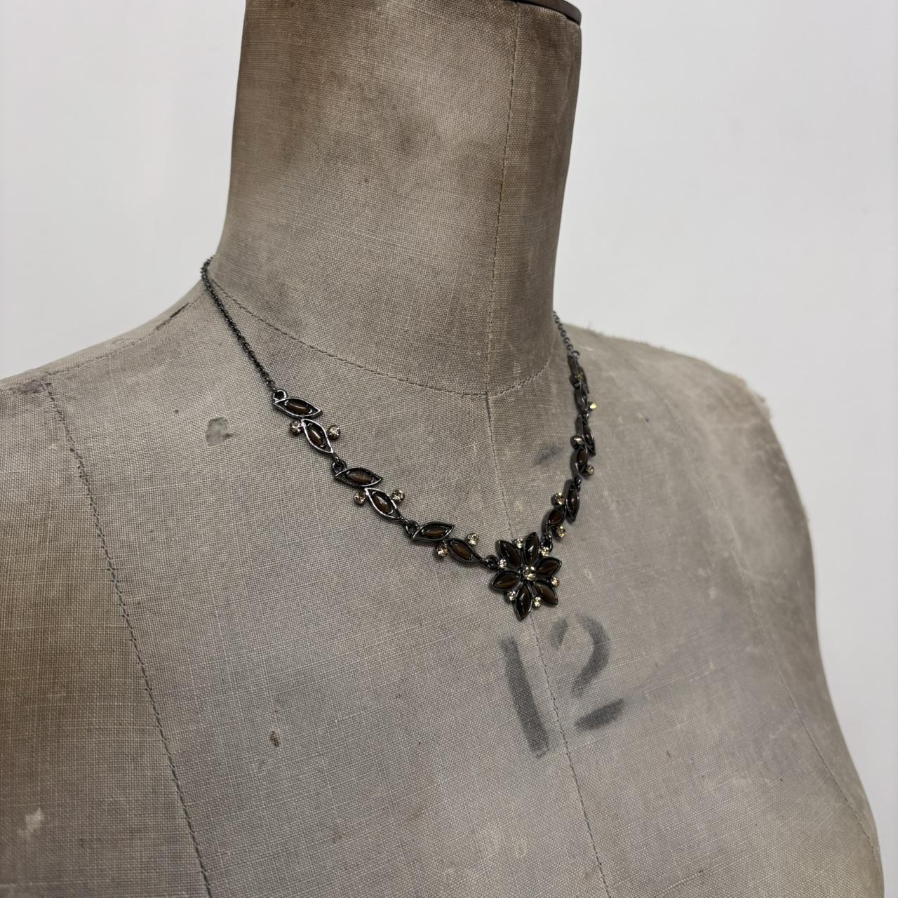 Gothic flower fairy necklace