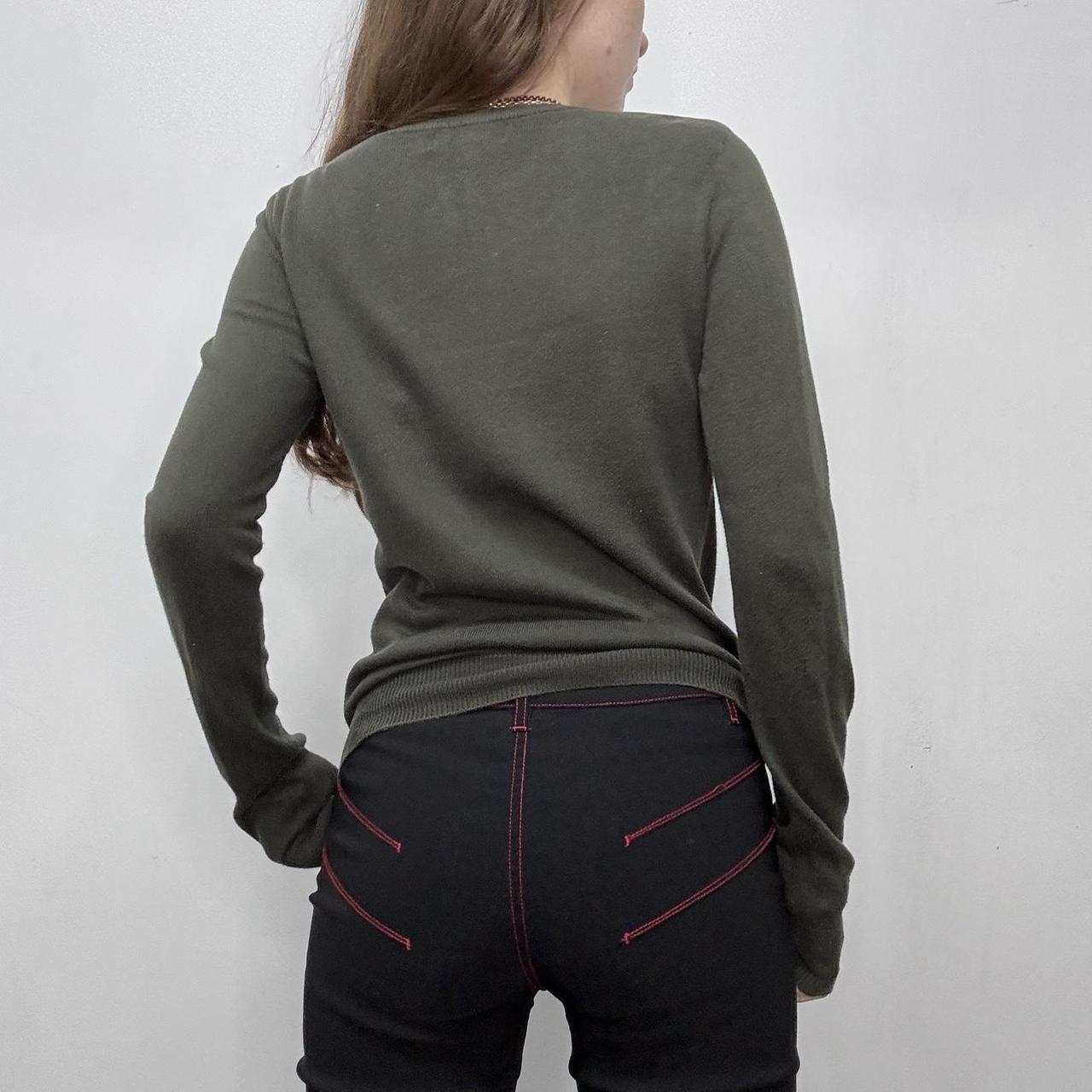 Khaki military Burberry jumper