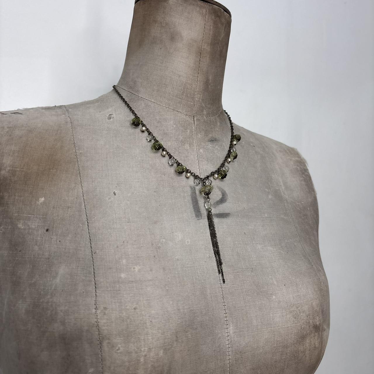 Chain layered chandiler necklace
