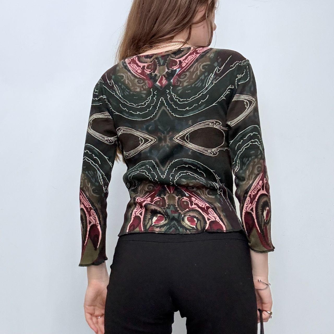 Graphic grunge ribbed fairy t-shirt