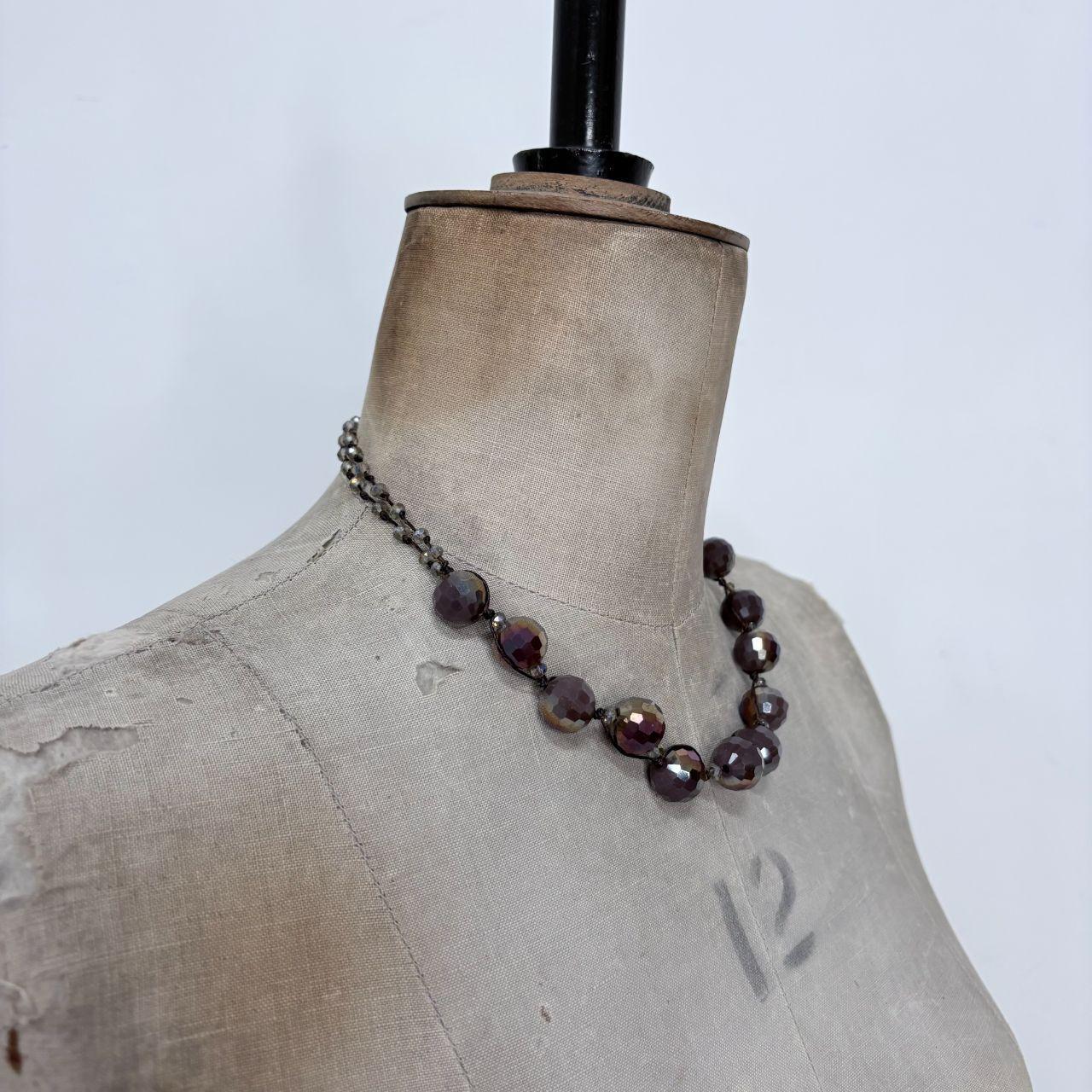 Chunky beaded ball necklace