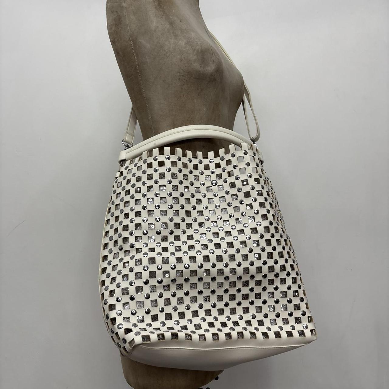 Cut out white oversized bag