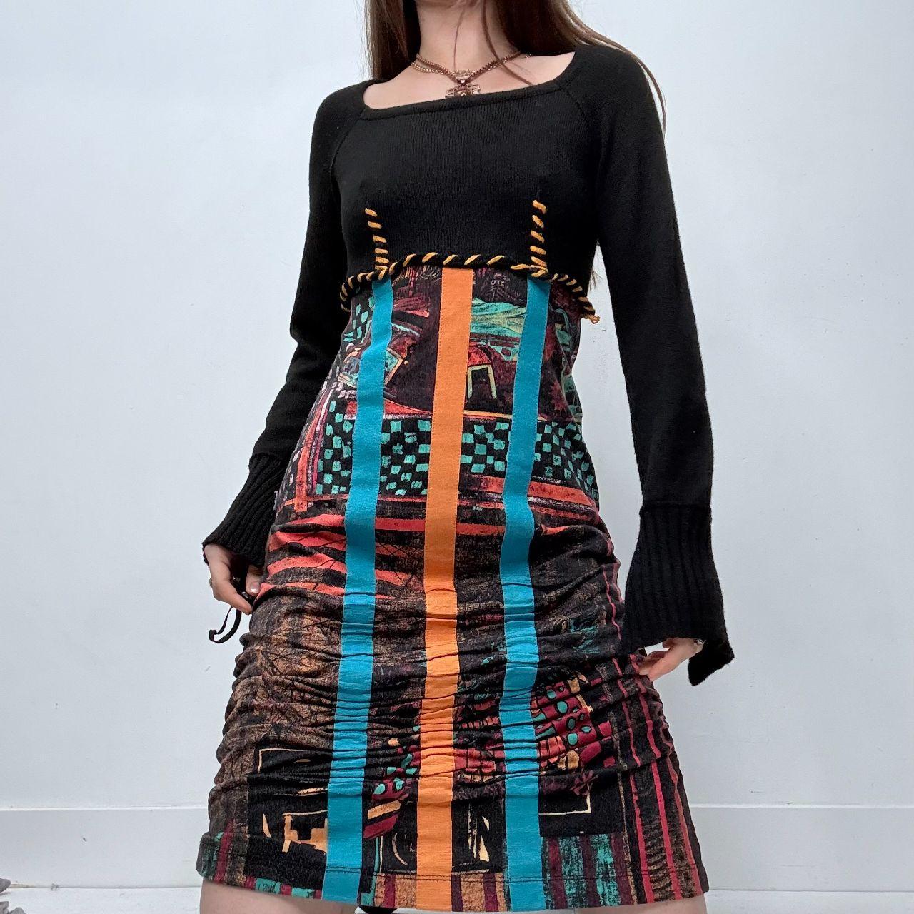 Save the Queen graphic knit dress