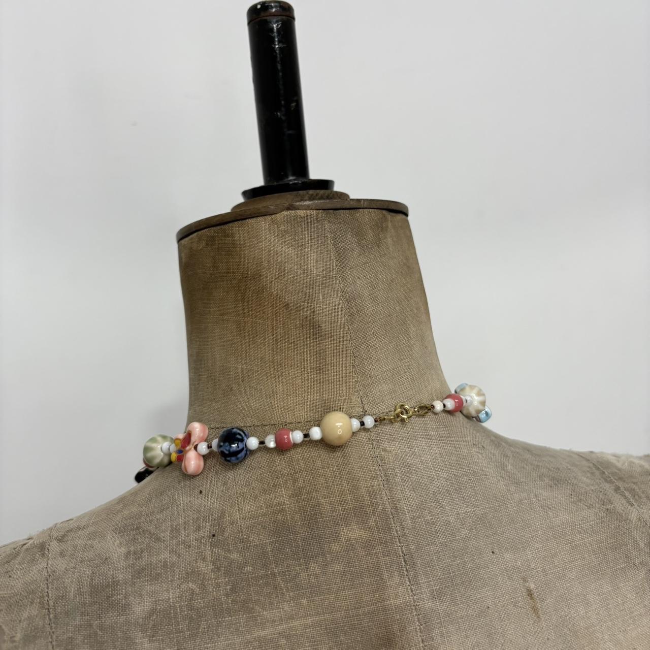Chunky beaded colourful necklace
