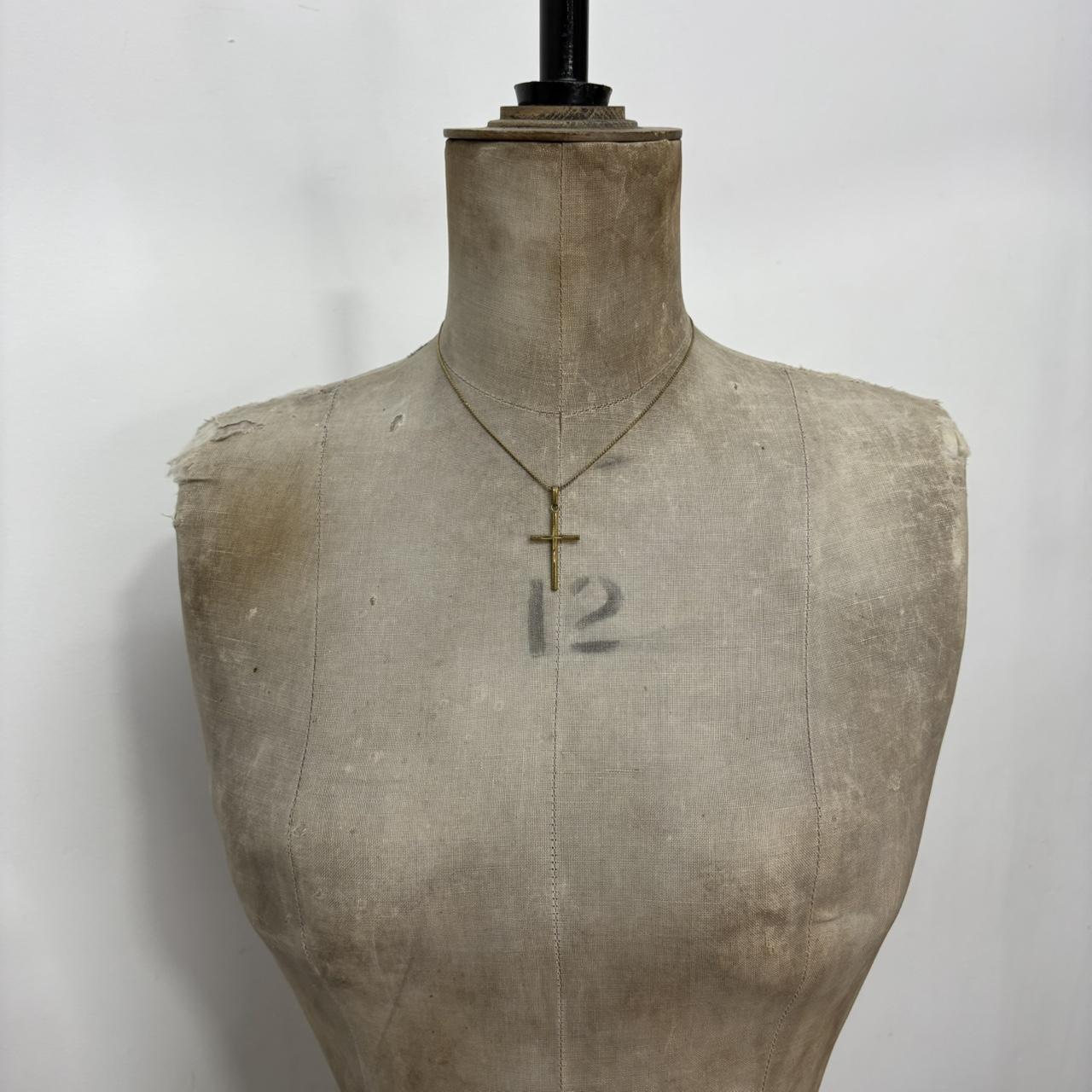 Gold cross necklace