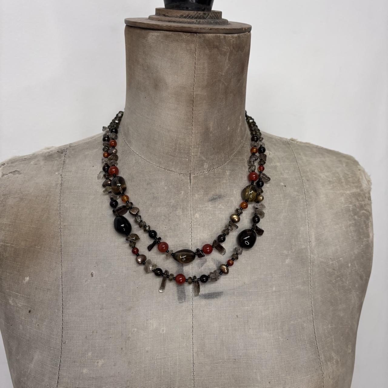 Chunky crystal stone necklace