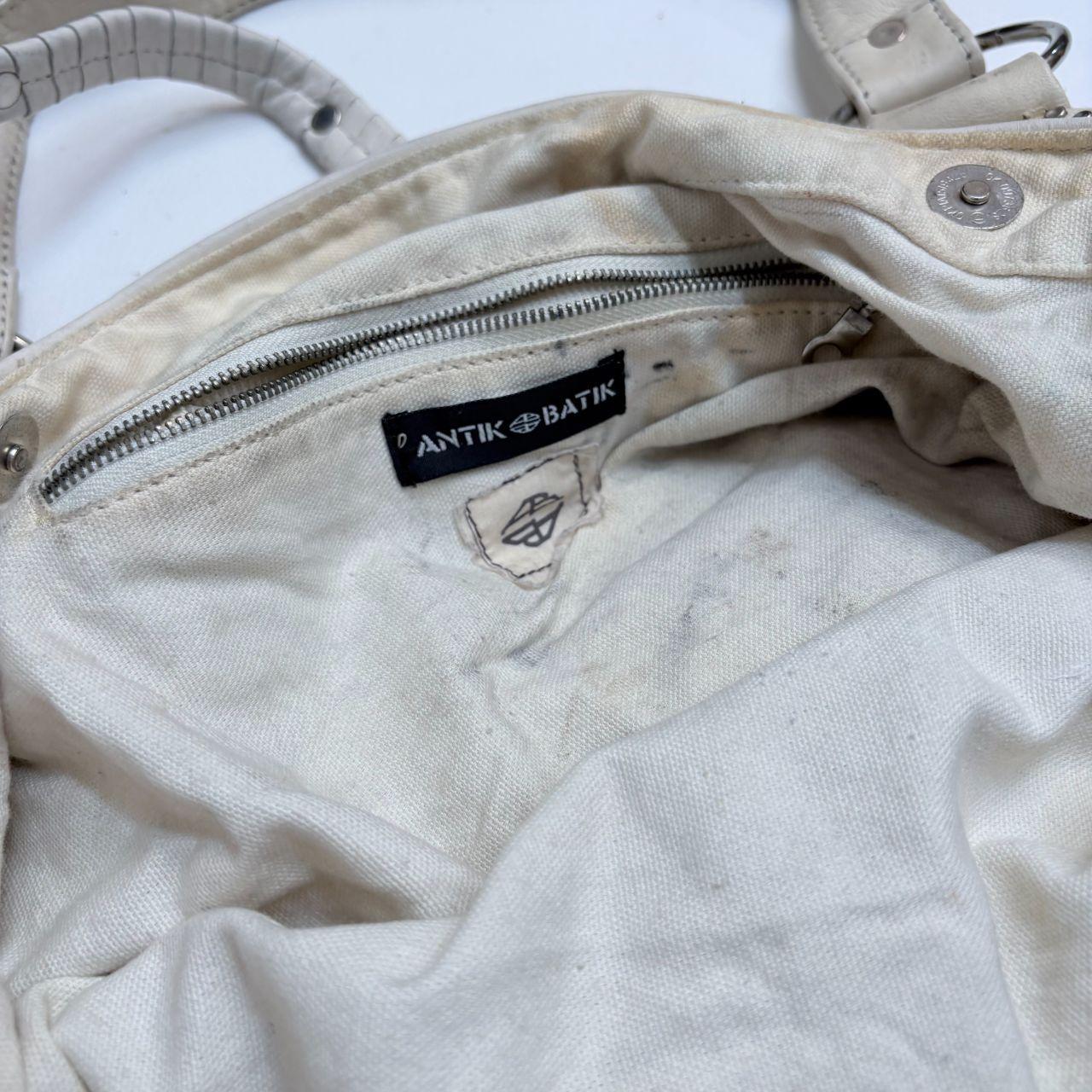 Cream studded slouchy hobo bag