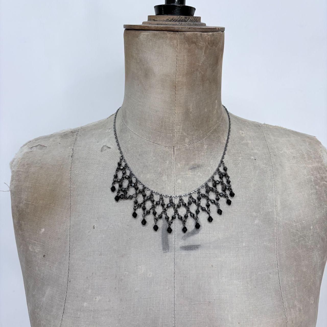 Gothic beaded grunge necklace