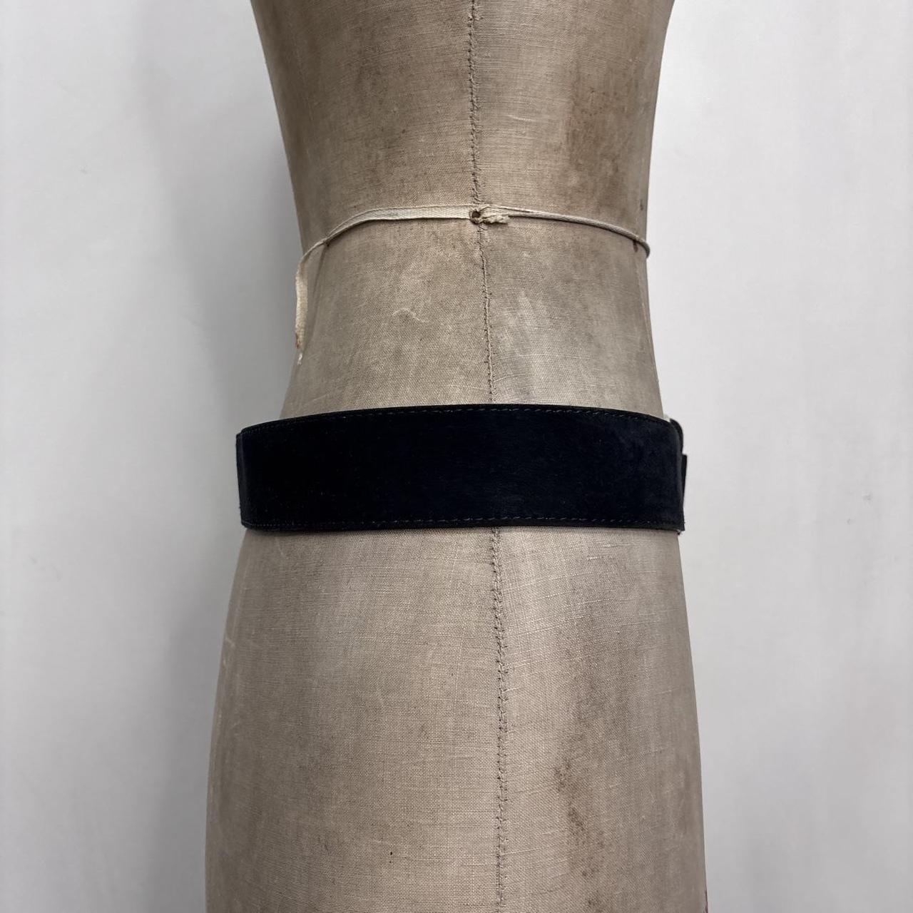 Thick suede belt