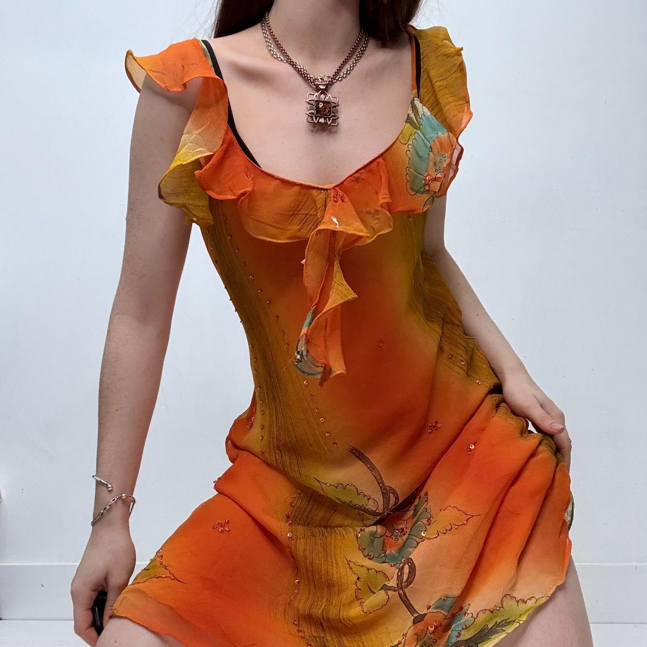 Ruffle bias cut flared fairy dress