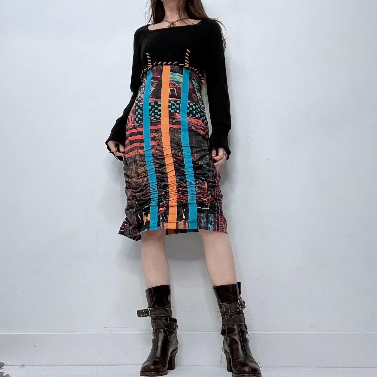 Save the Queen graphic knit dress