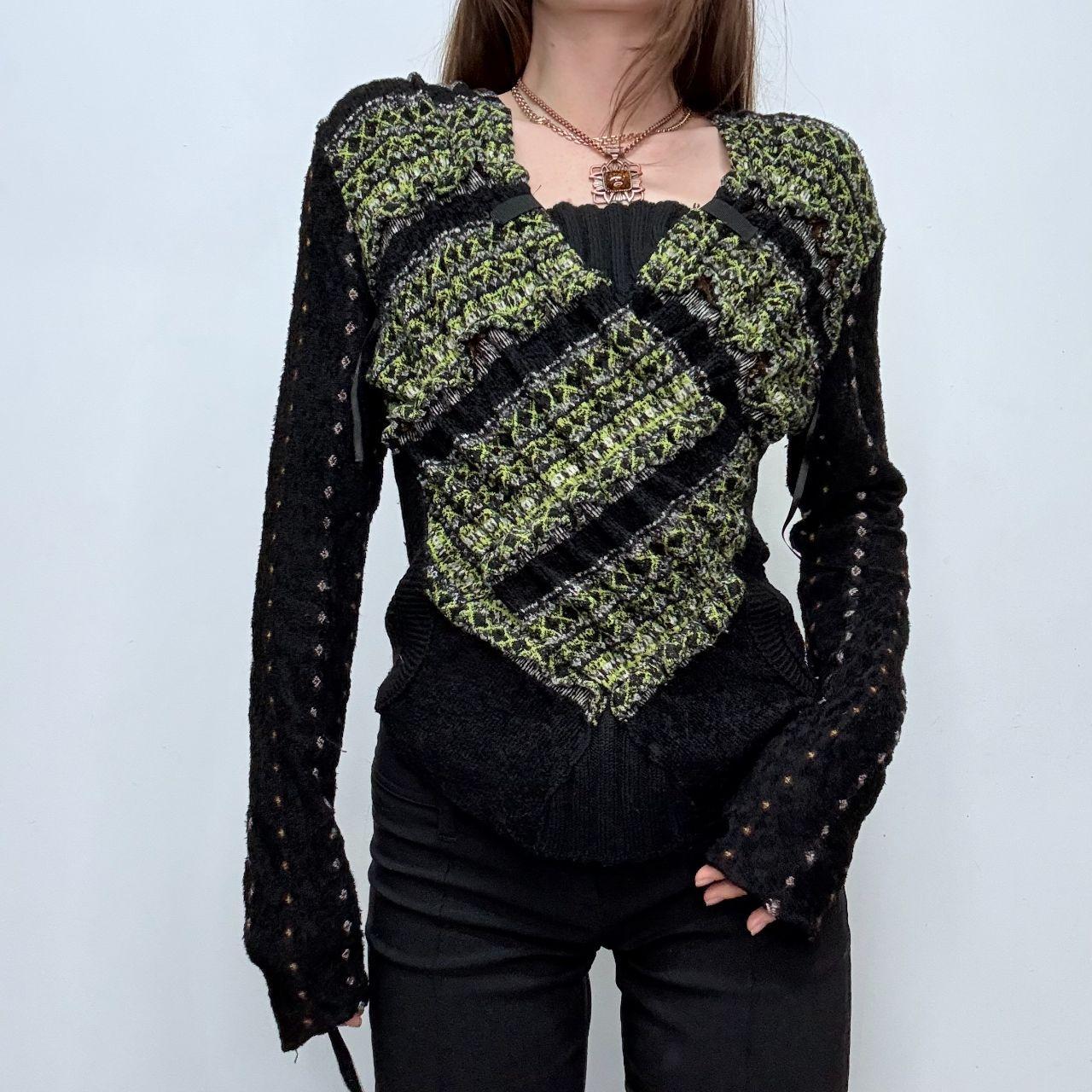 Black flared grunge fairy jumper