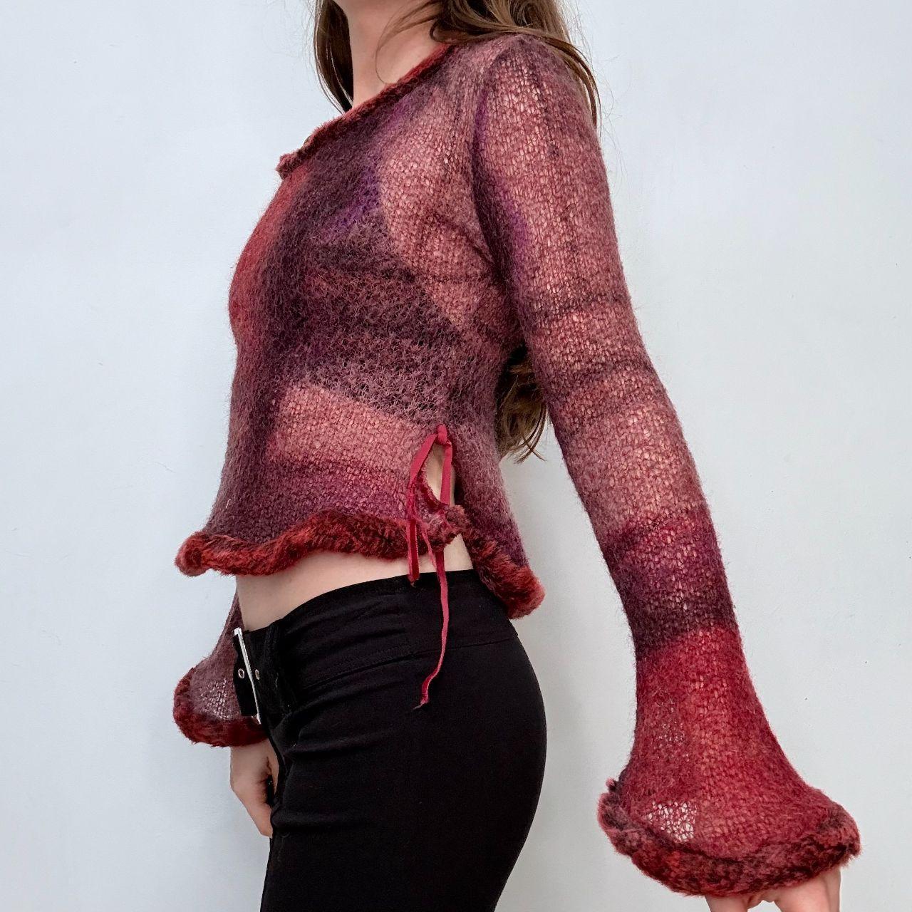 Sheer fairy mohair knitted jumper