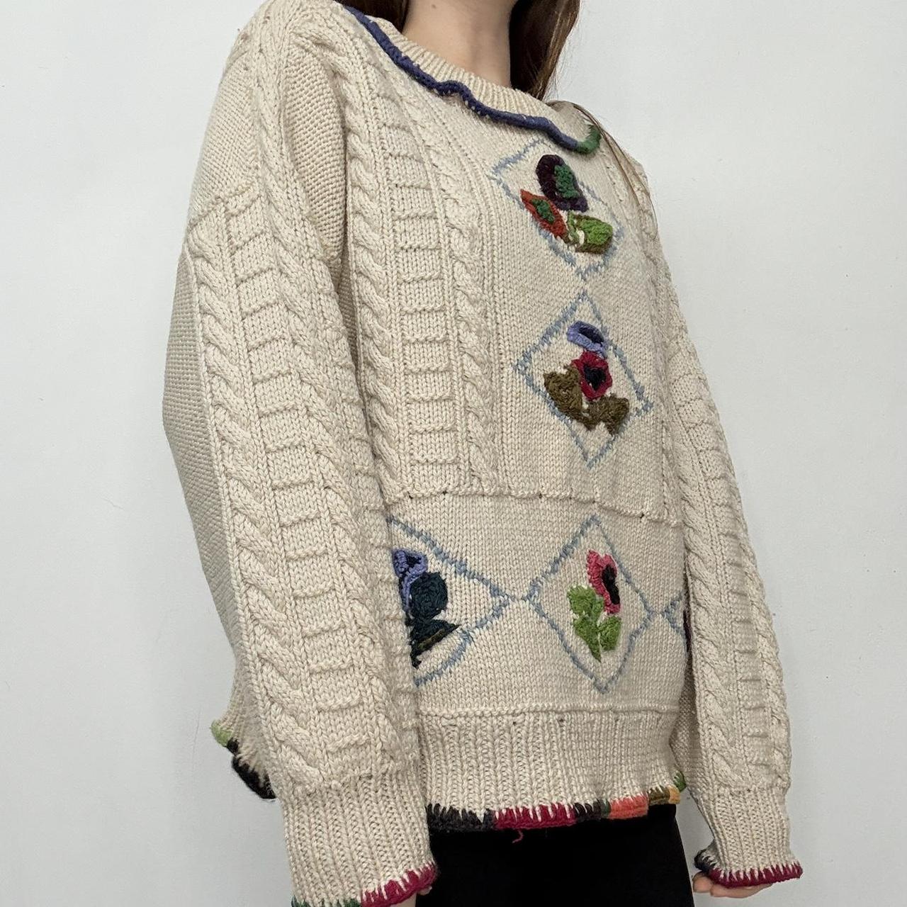 Slouchy knit norwigan arran knit
