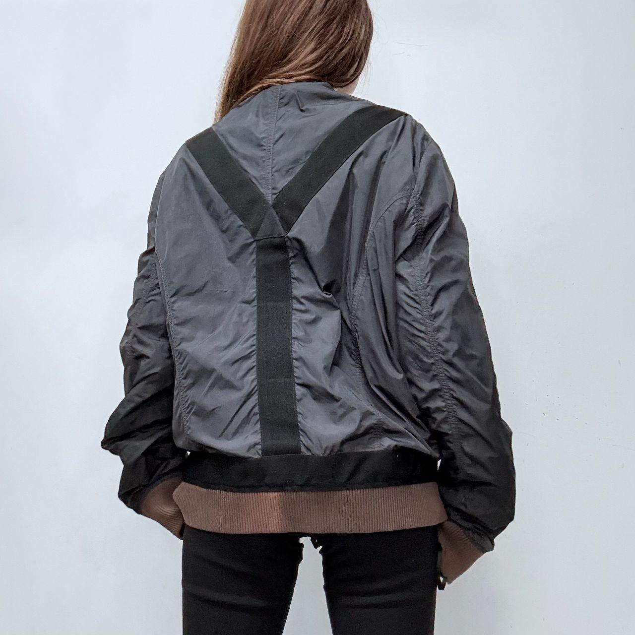 Black oversized utlity Diesel bomber jacket