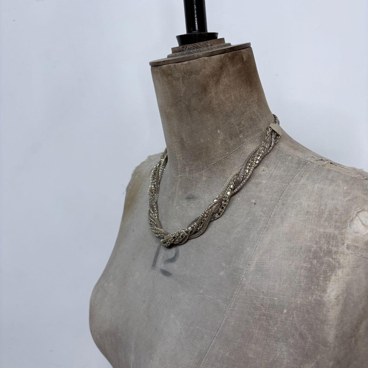 Layered twist chain chain necklace