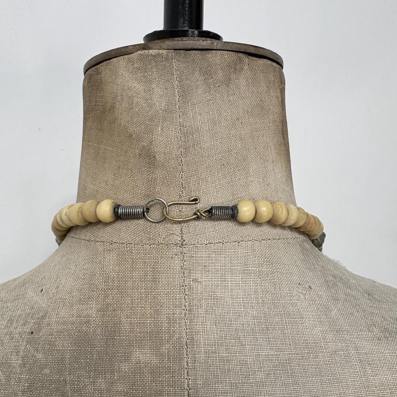 Chunky oversized boho gem necklace