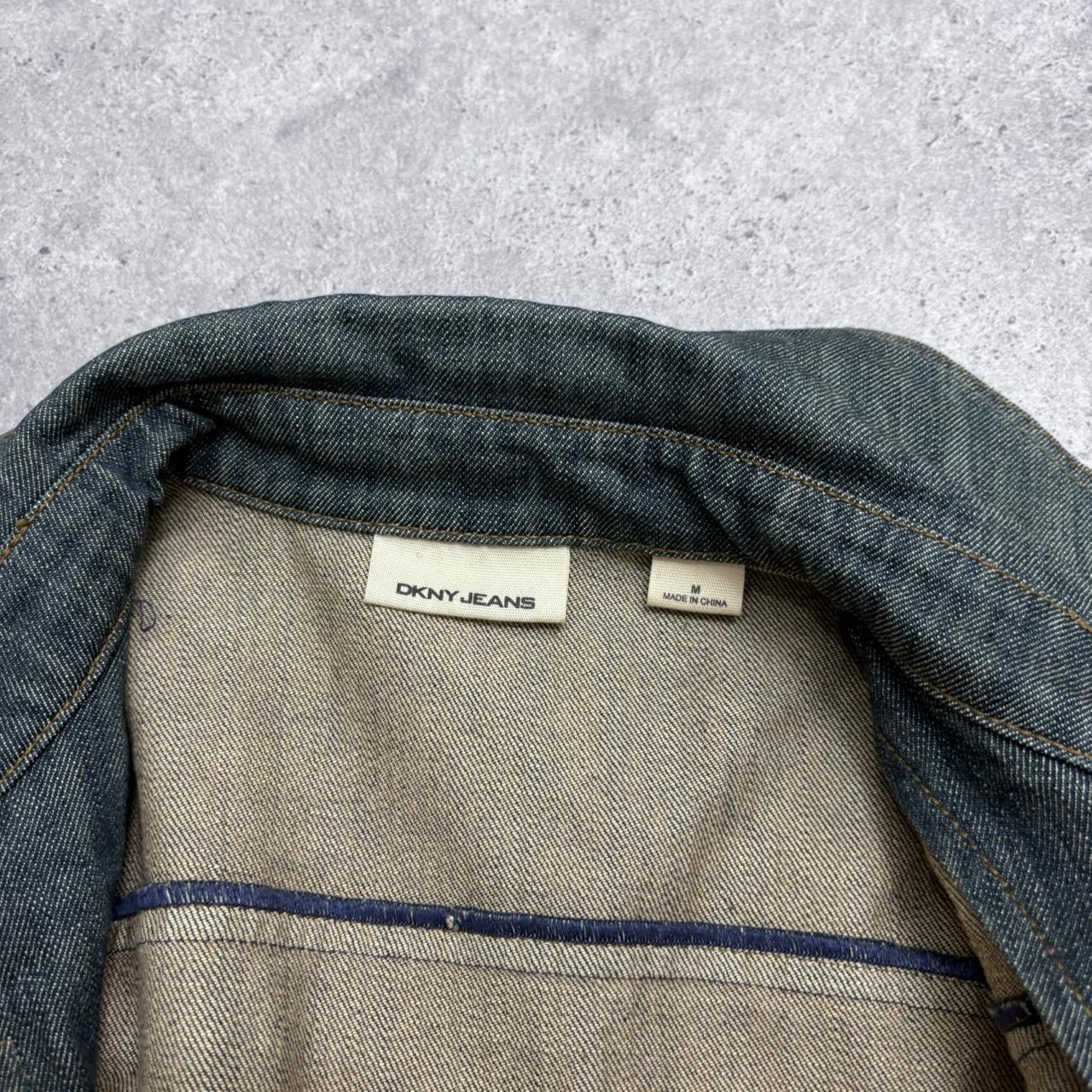 Distressed boxy hook front jacket