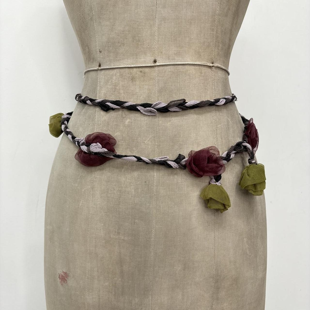 Woven flower fairy boho belt