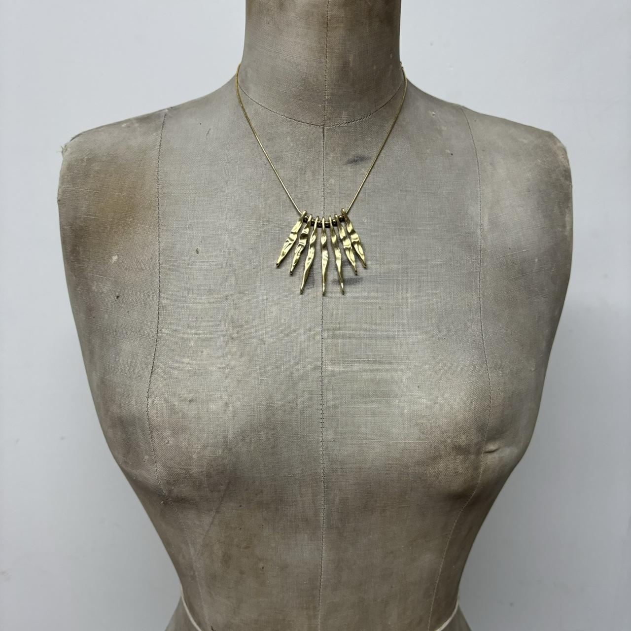 Gold shard layered necklace