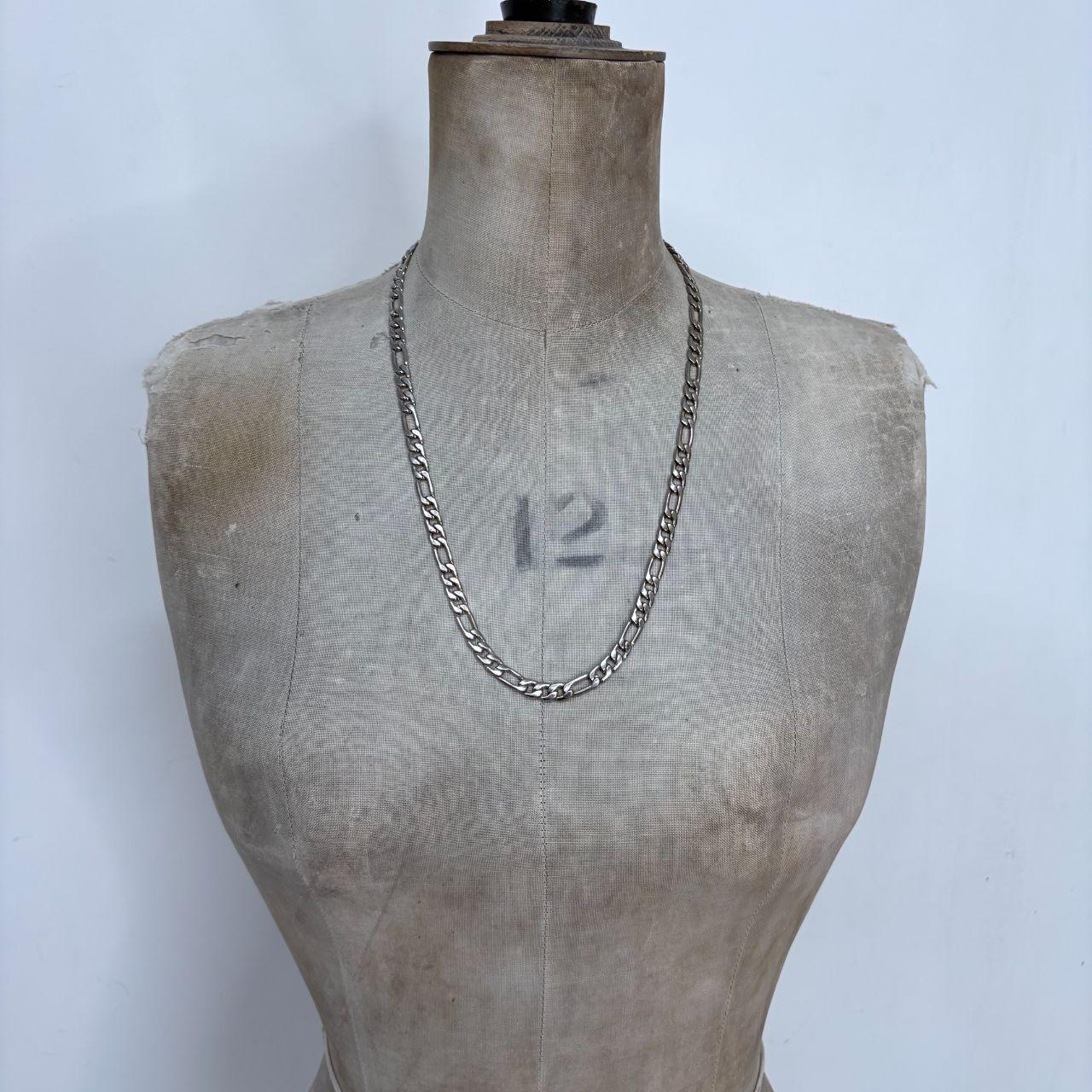 Silver chunky chain necklace