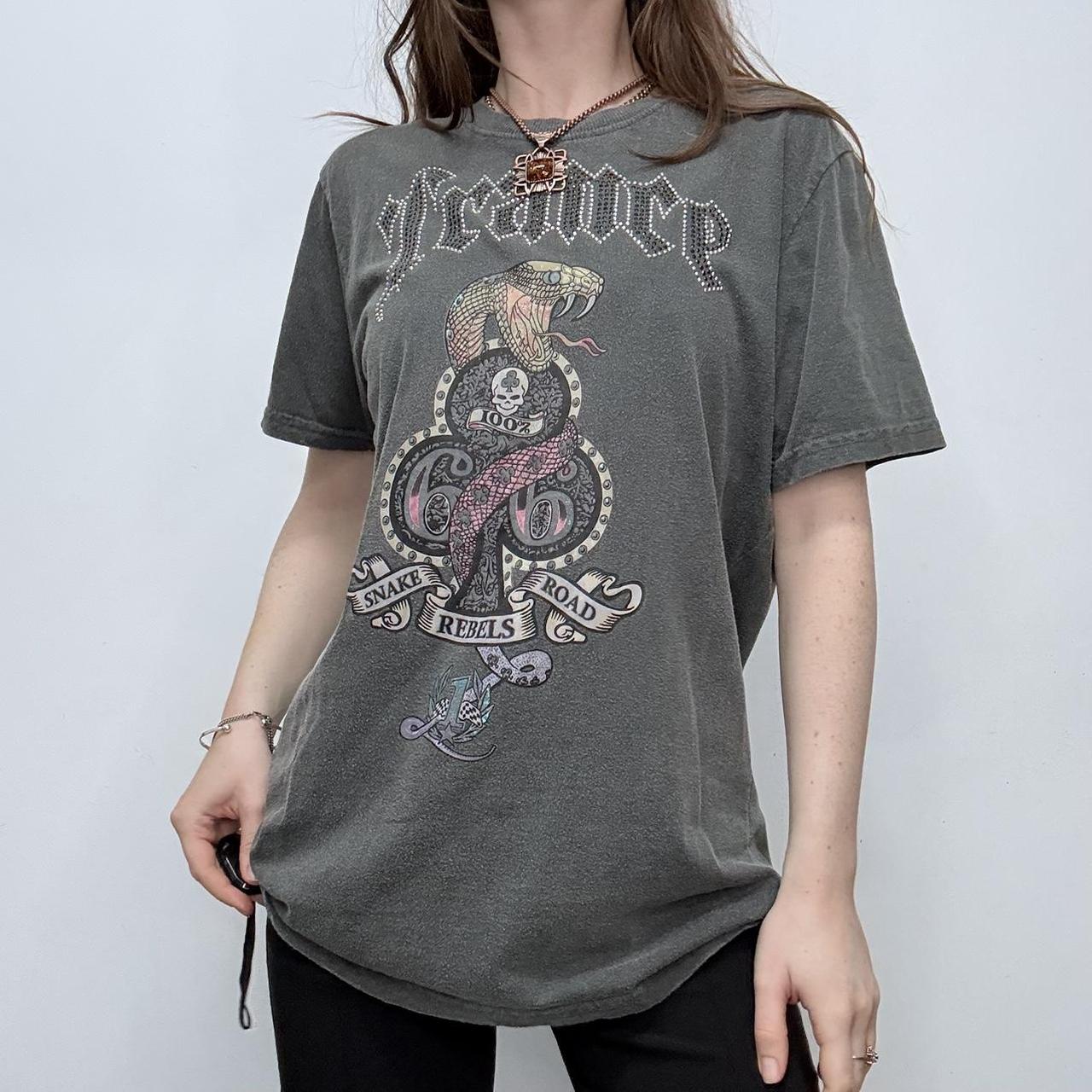 Distressed graphic grunge t-shirt