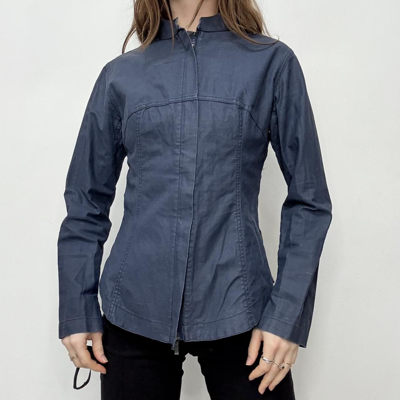 Navy structured Maharishi jacket shirt