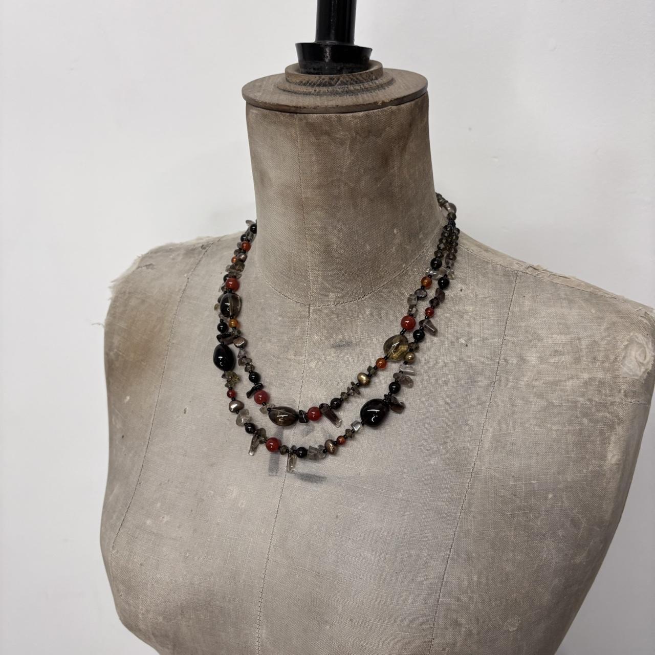 Chunky crystal stone necklace