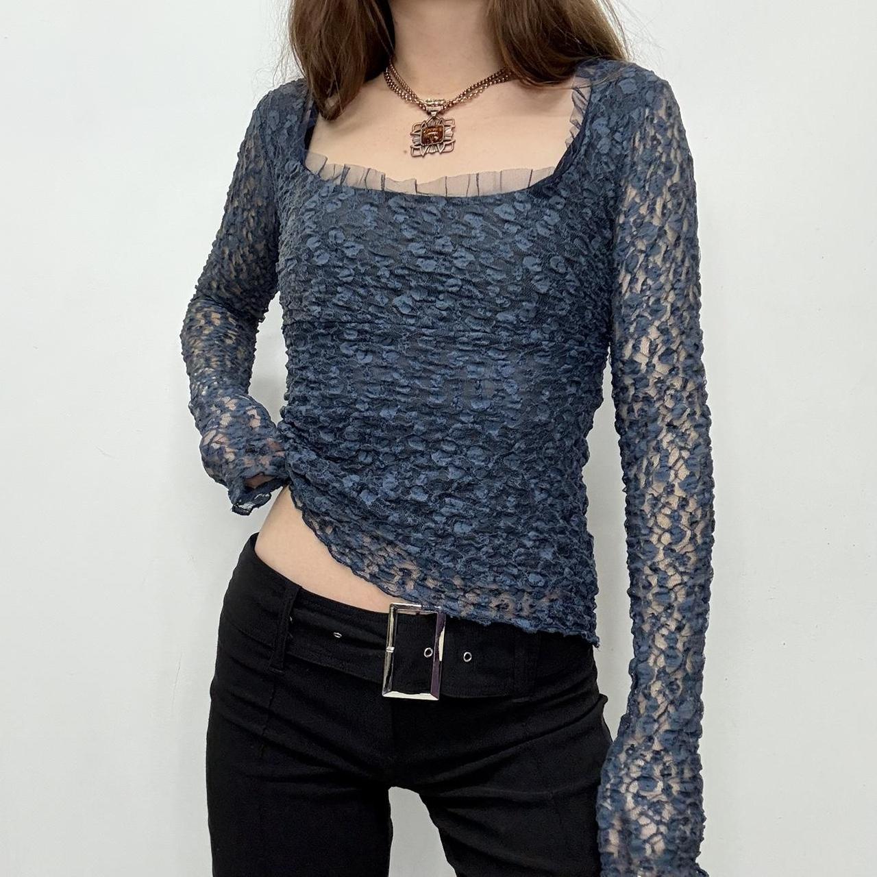 Blue lace fairy top