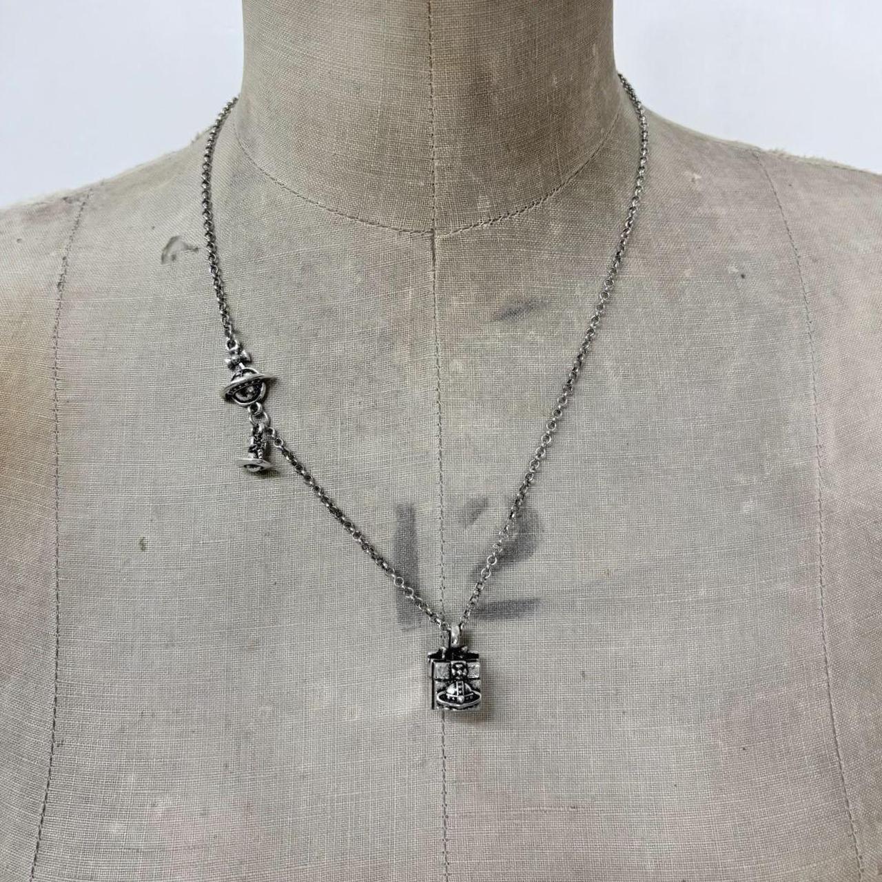 Silver vivienne westwood 90s present necklace