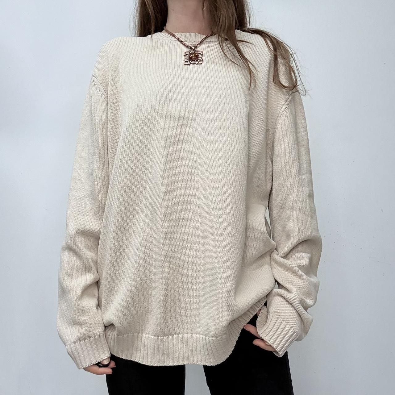 YSL oversized cotton knitted jumper