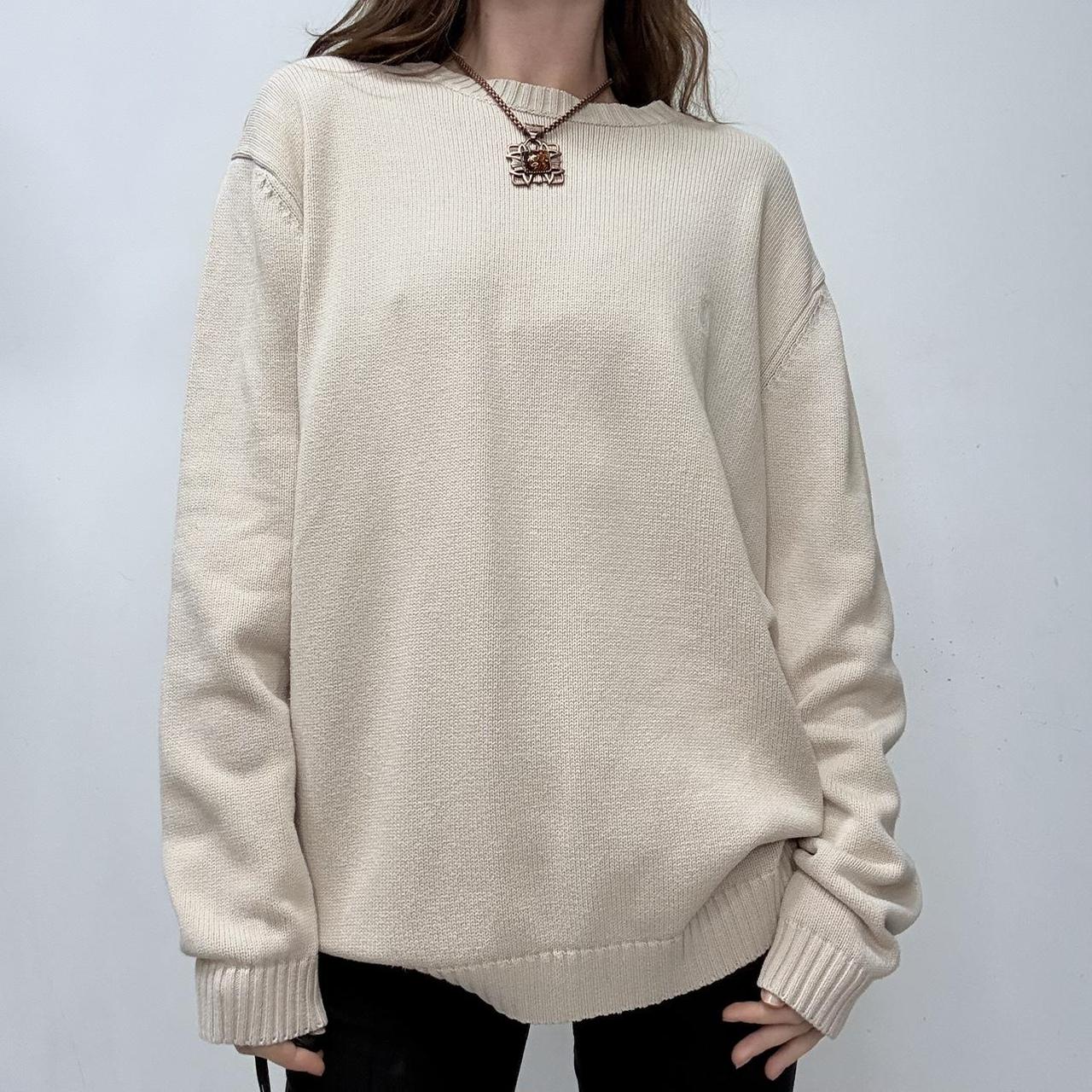 YSL oversized cotton knitted jumper