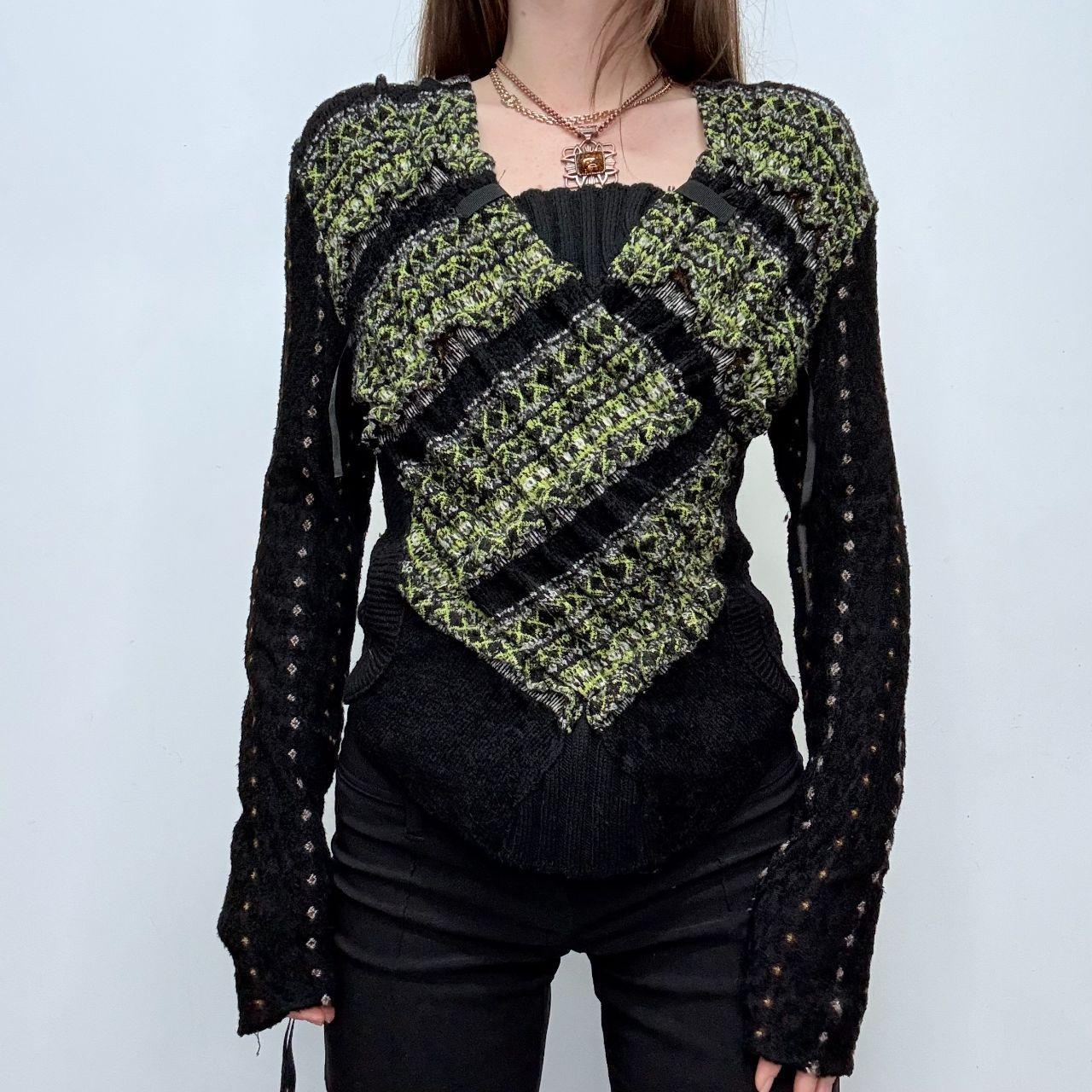 Black flared grunge fairy jumper