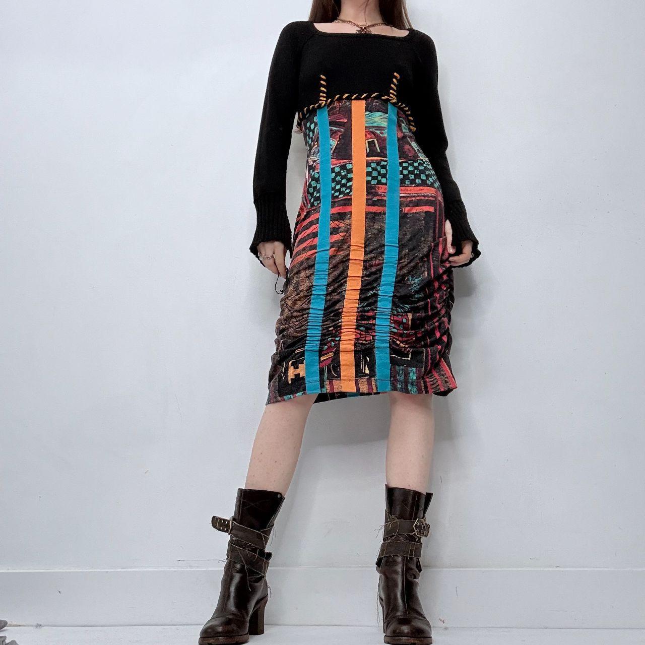 Save the Queen graphic knit dress