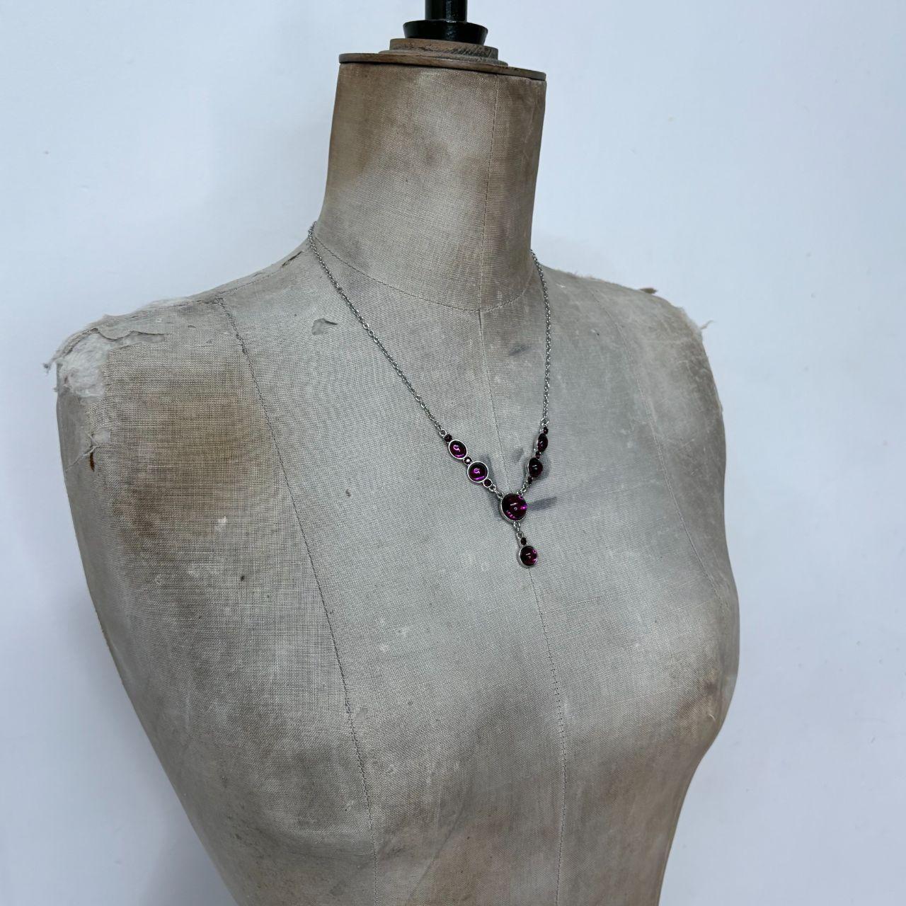 Flower fairy gem necklace