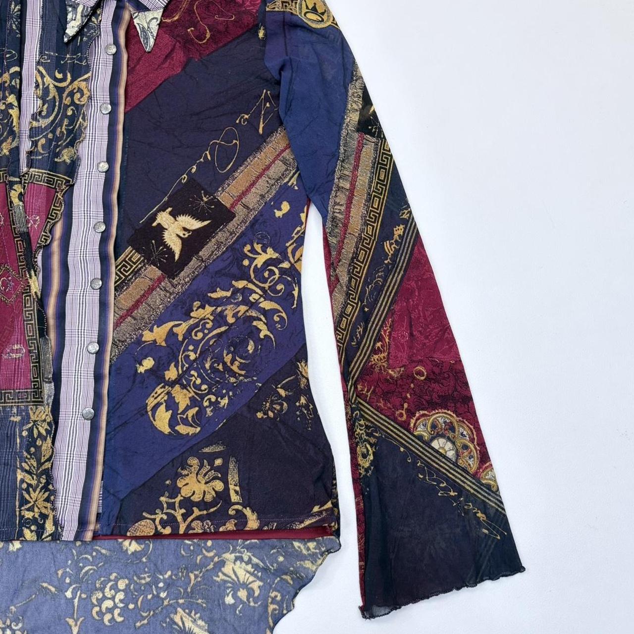 Paisley flared Save The Queen shirt