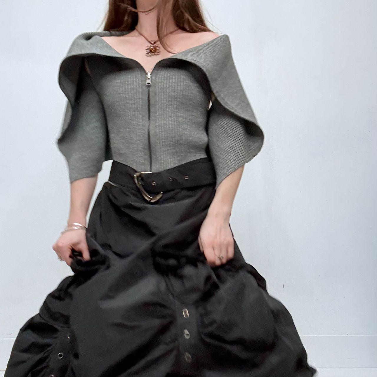 Archival off the shoulder scrunch puff dress
